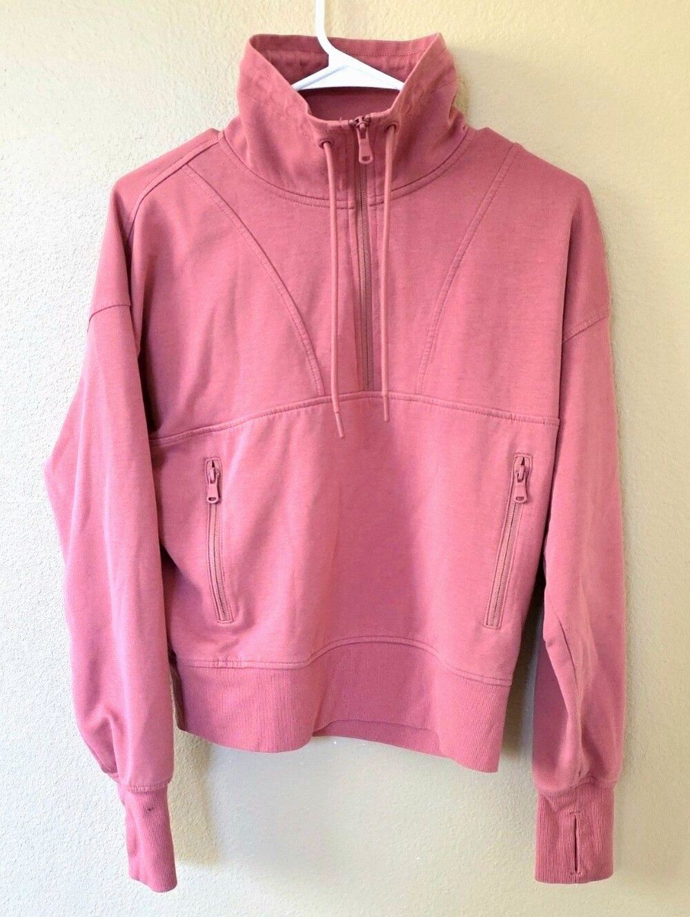 Old Navy Dynamic Fleece Half Zip Sweatshirt Active Athletic Travel - Size Medium